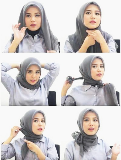 بستن روسری باحجاب