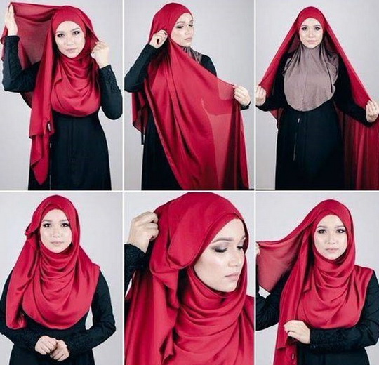 پوشش بدن با شال با حجاب