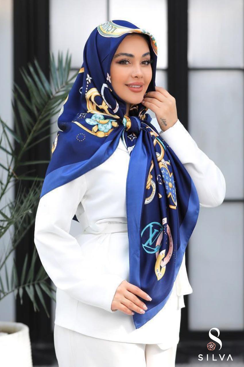 روسری تویل - ال وی سورمه‌ای
